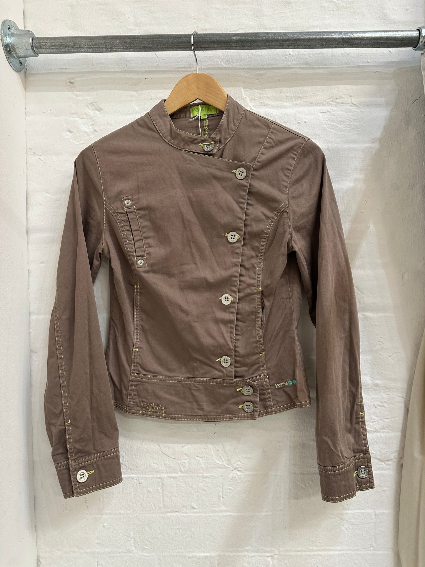 French brand asymmetric jacket S