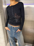 Cop copine long sleeve top small