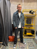 blue military jacket