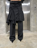 French brand  asymmetric midi skirt