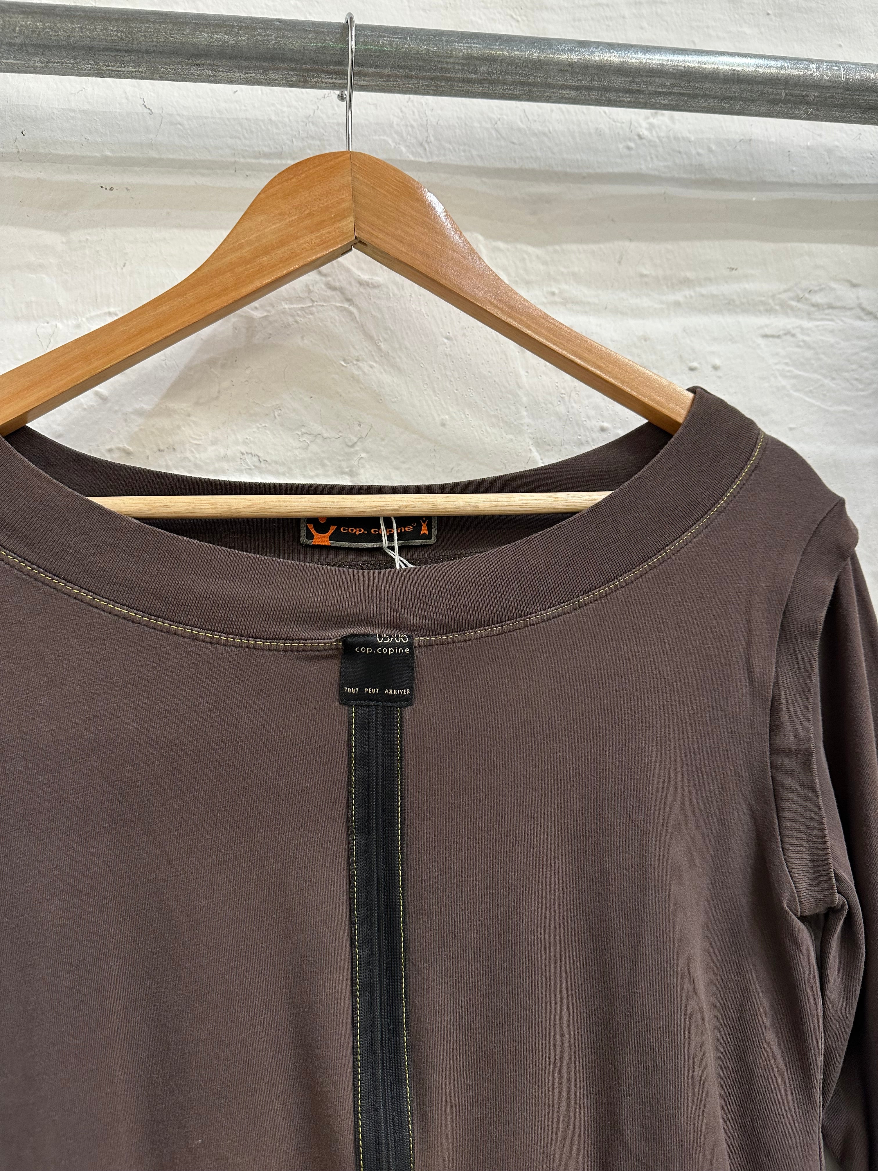 Cop copine zipped top