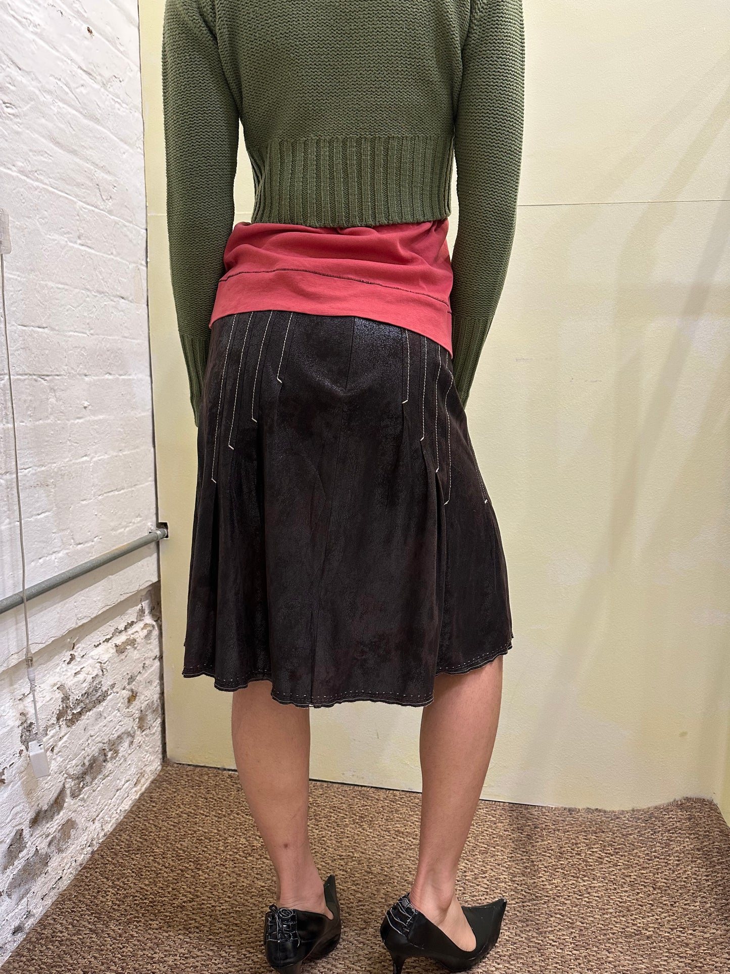 Brown Skirt w28 23L