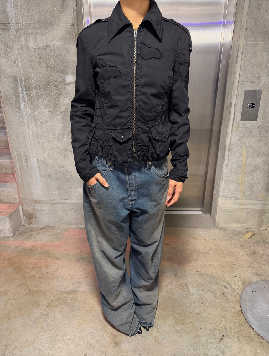 Multi pocket padded jacket medium