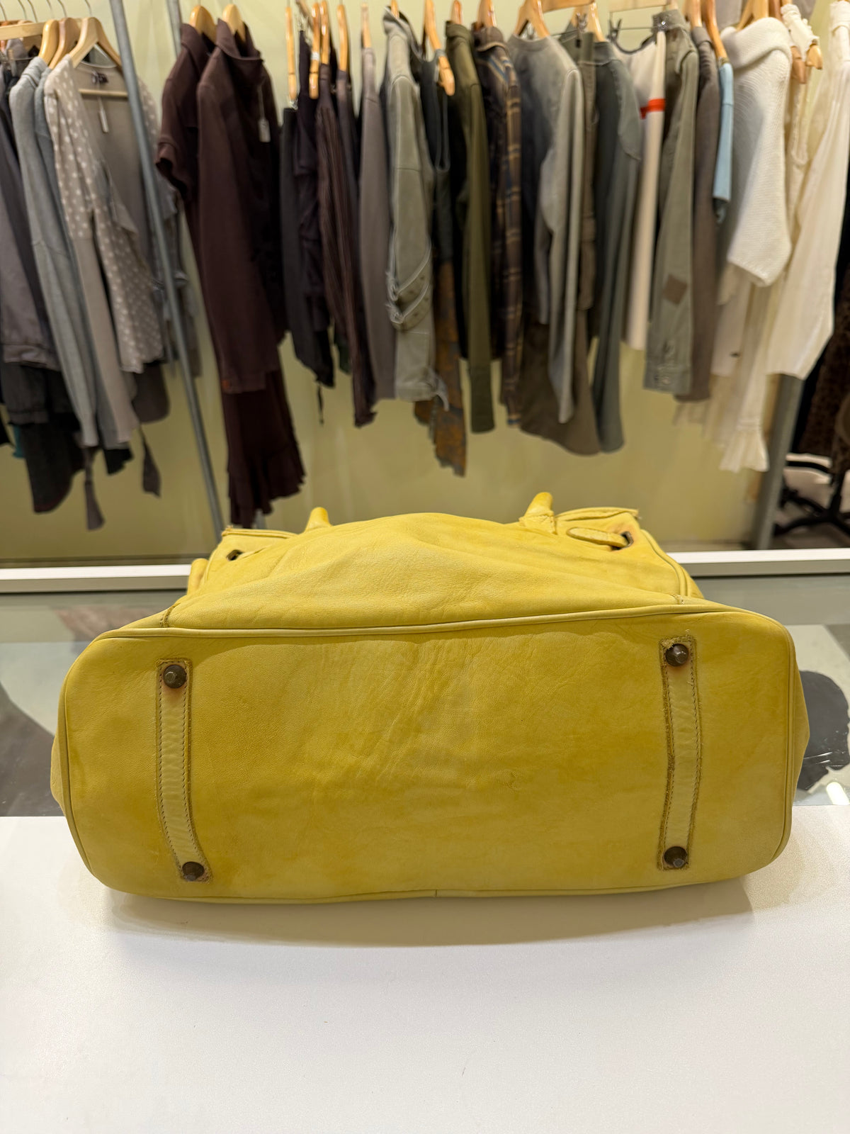 Yellow Leather Firkin