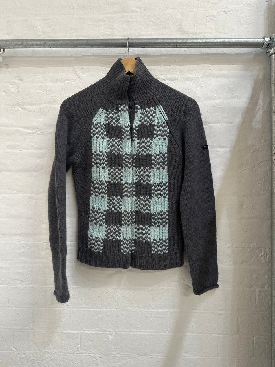 Firetrap (2004) checkered wool knit medium