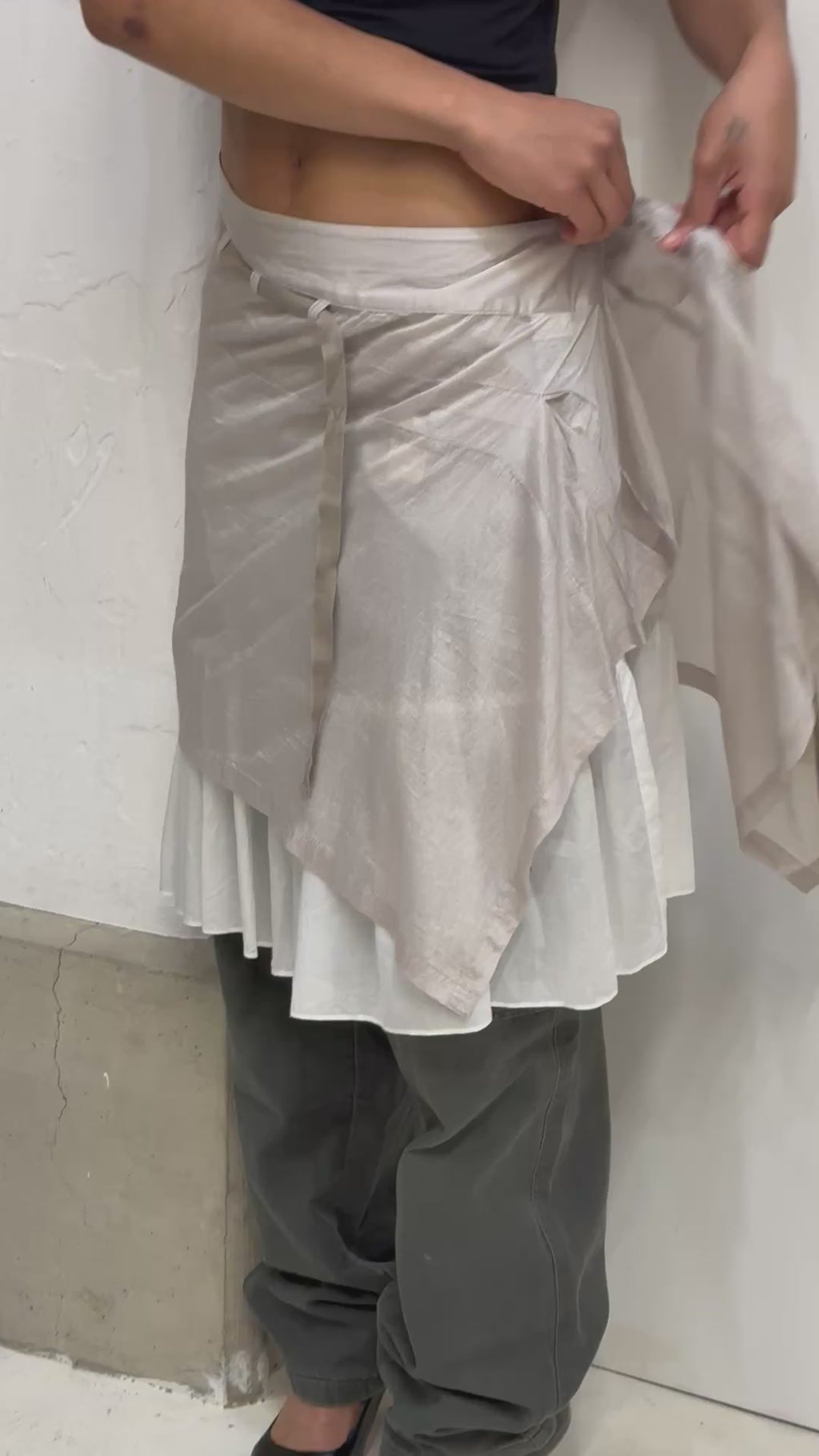 Cop copine double layered skirt eu40